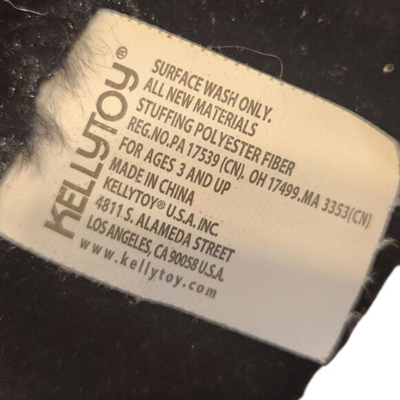 Kellytoy Sloth 'Cool Latte' Plush Stuffed Animal, Black and White, 13" Long - Picture 7 of 7